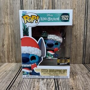 Funko POP! Stitch Unwrapping Gift #1522 - Lilo & Stitch (Hot Topic Holiday 2024)